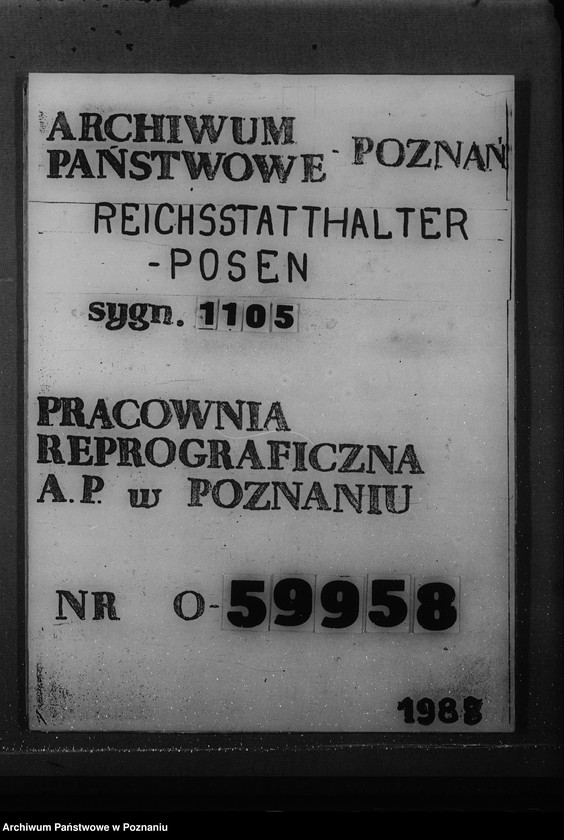 Obraz 1 z jednostki "Zarządzenia w sprawie organizacji i zasad działania niemieckiej listy narodowej"