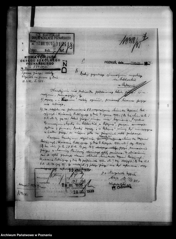 Obraz 10 z jednostki "Prywatne Gimnazjum imienia Sułkowskich- Rydzyna [sprawozdanie z egzaminu dojrzałości wraz z wykazem abiturientów]"