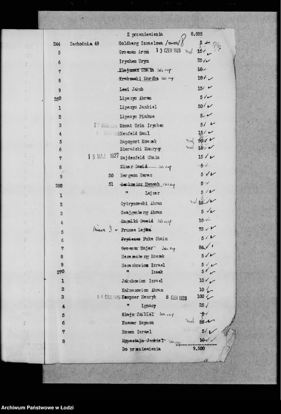 Obraz 12 z jednostki "Rejestr poborczy"