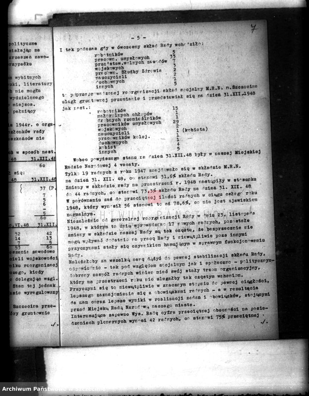 Obraz 9 z jednostki "Sprawozdanie Miejskiej Rady Narodowej w Szczecinie z działalności w roku 1948"