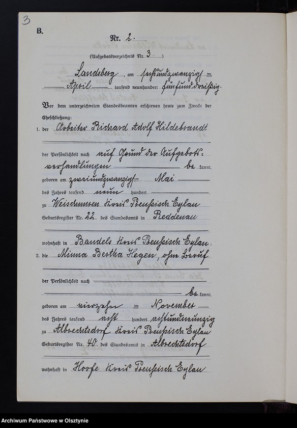 image.from.unit.number "Heiraths-Neben-Register Nr 1 - 11 [ Księga małżeństw - wtóropis ]"