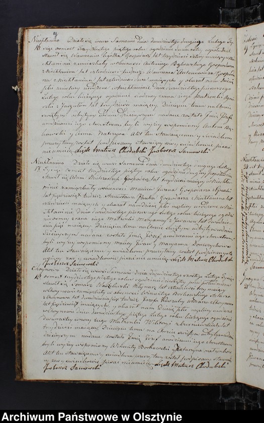 image.from.unit.number "Duplikat Urodzonych Zaslubionych Zmarłych w parafii Sarnowskiey z roku 1835"