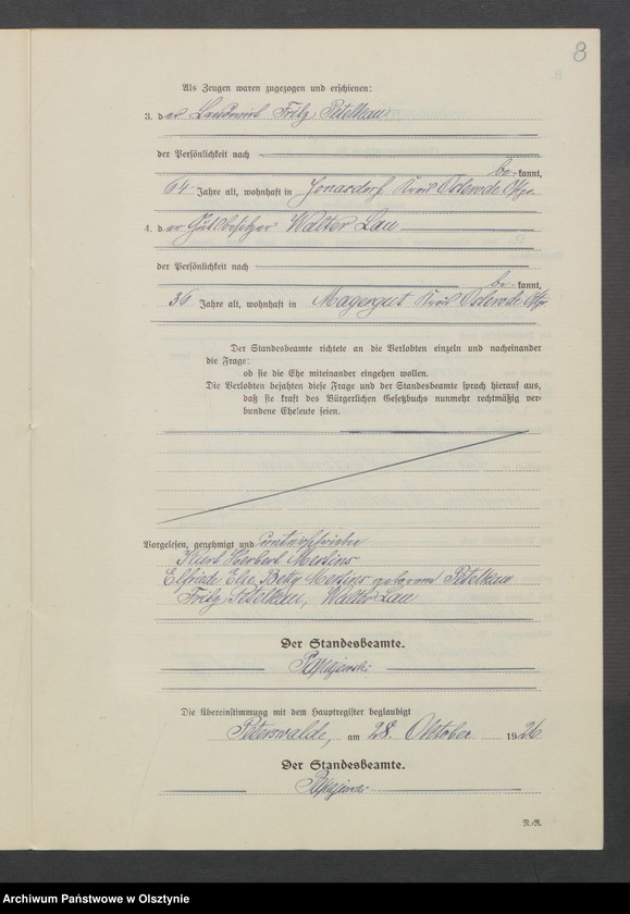 Obraz 10 z jednostki "Heirats-Neben-Register Nr 1 - 7"