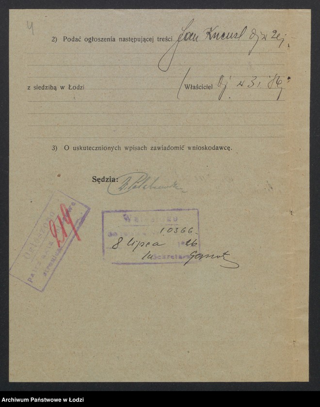 Obraz 6 z jednostki "Jan Kuenzl – zakład instalacyjno-mechaniczny i odlewnia metali"