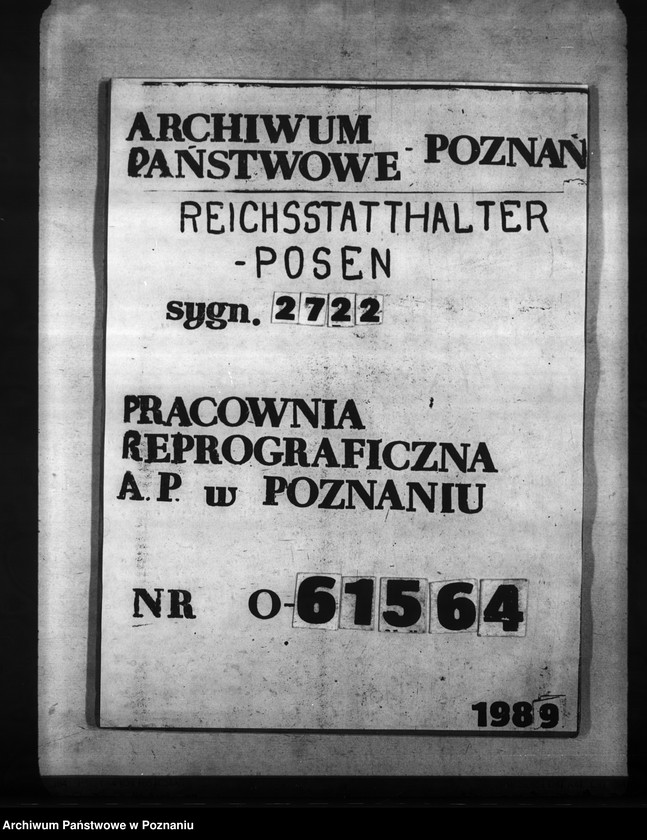 Obraz 1 z jednostki "Wasserwerk der Stadt Schildberg - Ostrzeszów, Kr. Kempen - Kępno"