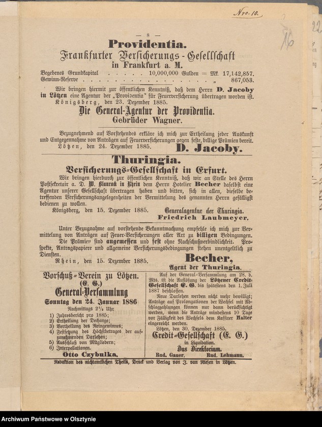 image.from.unit.number "Beläge der Pfarrwittwen Kassen Rechnung"