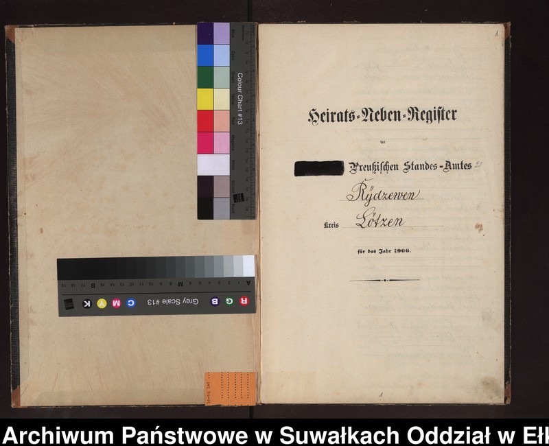 image.from.unit.number "Heirats-Neben-Register des Preussischen Standes-Amtes Rydzewen Kreis Lötzen"