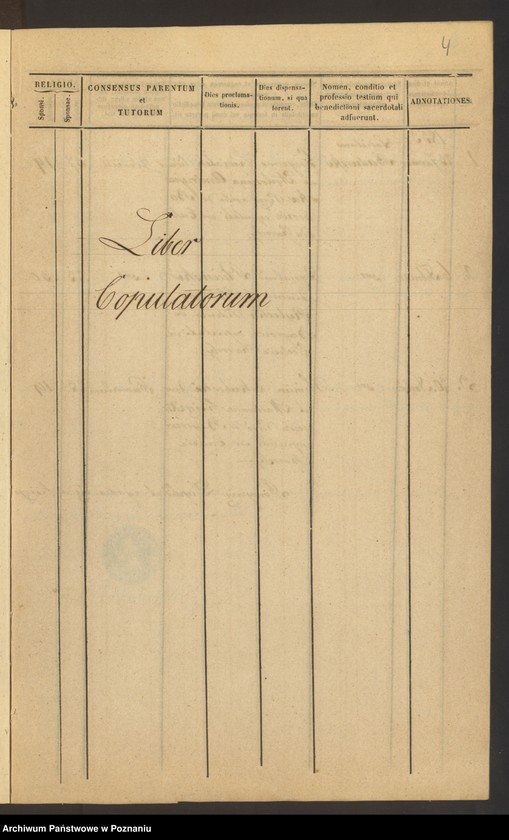Obraz 5 z jednostki "Liber baptisatorum, copulatorum et mortuorum"