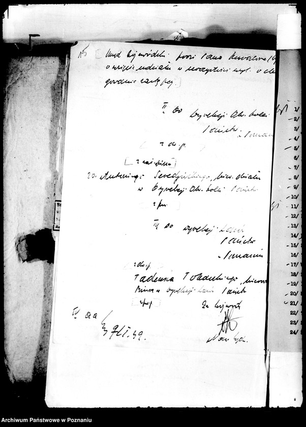 Obraz 19 z jednostki "Doręczenia odznaczeń /m.in. wykazy odznaczonych/"