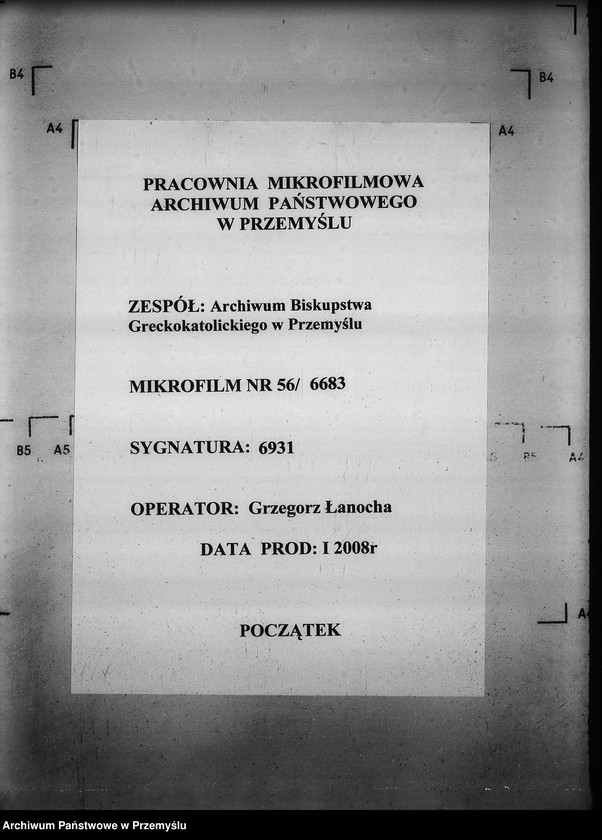 Obraz 1 z jednostki "[Kopie ksiąg metrykalnych parafii Regetów Wyżny z filiami Regetów Niżny, Skwirtne (dekanat Gorlice)]"