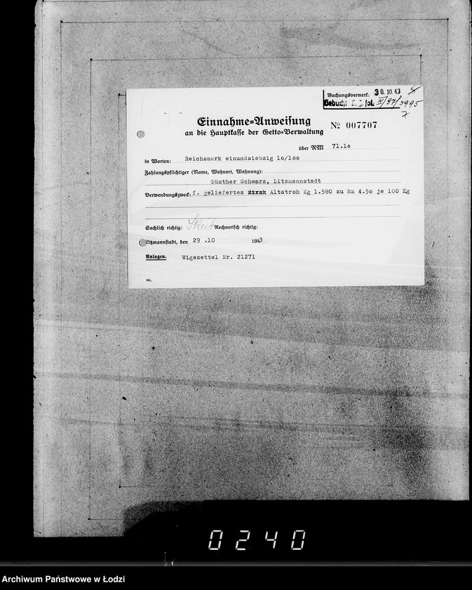 Obraz 11 z jednostki "22. Kassenbelege nr 5732- 5998"