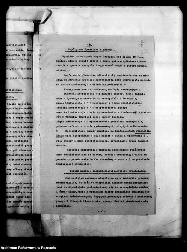 Obraz 15 z jednostki "Wielkopolskie Gimnazjum Koedukacyjne Czajkowskiego - Poznań [sprawozdania z wizytacji i sprawozdania roczne szkoły]"