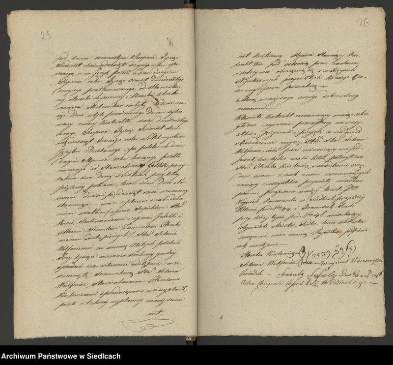 Obraz 18 z jednostki "Księga II Rok 1822 akta niehipoteczne Adama Chojnackiego Rejenta [Akta notarialne od nr 1 do nr 312]"