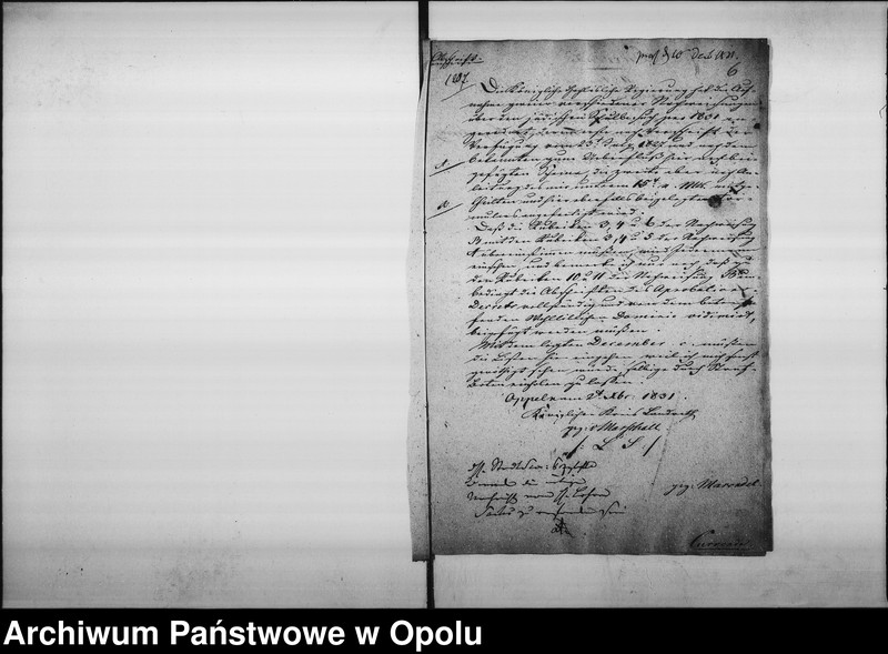 Obraz 9 z jednostki "Acta des Magistrats zu Oppeln betreffend die Einreichung der Nachweisung von dem Schulbesuch der jüdischen Kinder an das Königl[iche] Landraths=Amt. pro 1829"