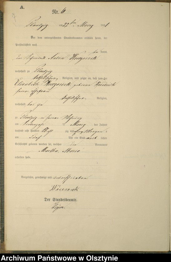 image.from.unit.number "Geburts-Haupt-Register Nr 1 - 22"