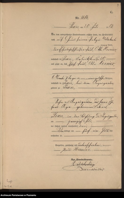 Obraz 12 z jednostki "Księga zgonów tom IV"