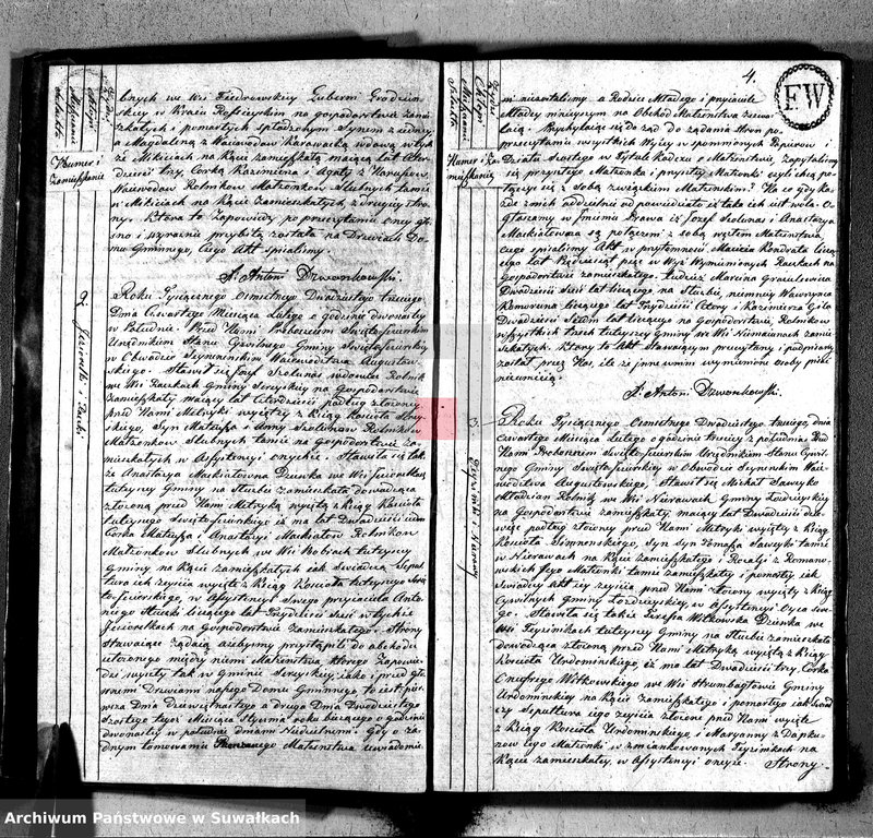 image.from.unit.number "Akta zaślubionych w roku 1823 urzędnika stanu cywilnego gminy święto jeziorskiey w obwodzie seyneńskim województwa augustowskiego"