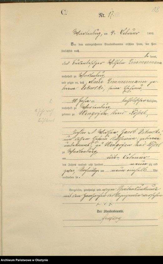 image.from.unit.number "Sterbe-Haupt-Register Nr 1 - 150"