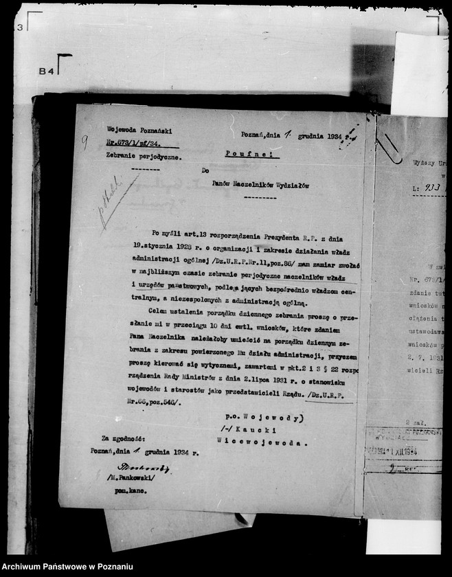 Obraz 12 z jednostki "Protokoły z zebrań periodycznych władz i urzędów II instancji"