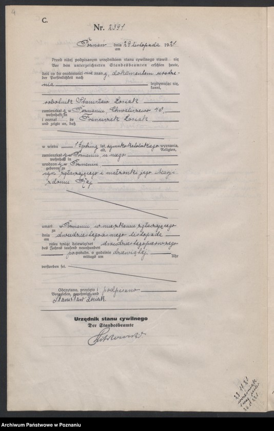 Obraz 6 z jednostki "Księga miejscowa zgonów tom V [Rejestr główny zgonów]"