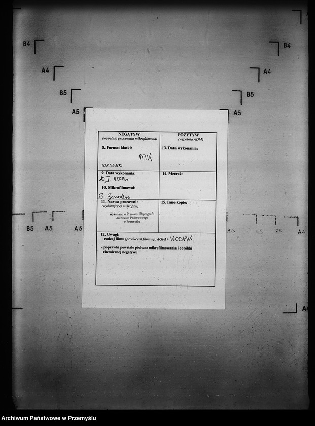 Obraz 3 z jednostki "[Kopie ksiąg metrykalnych parafii Wysowa z filią Blechnarka (dekanat Gorlice)]"