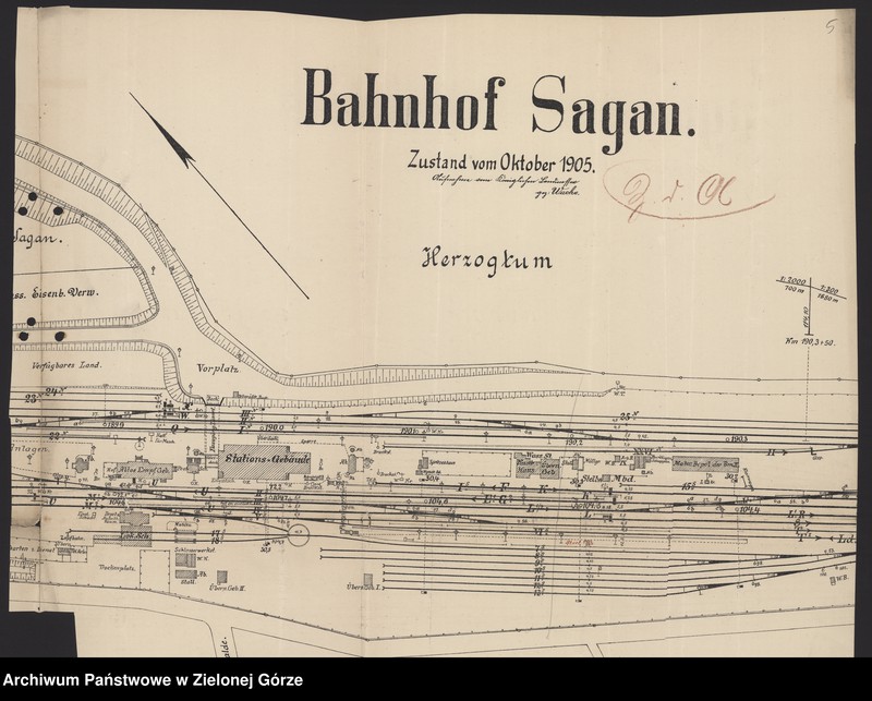 Obraz 6 z jednostki "Bahnhof. Bauakten - Bahnhof in Sagan"