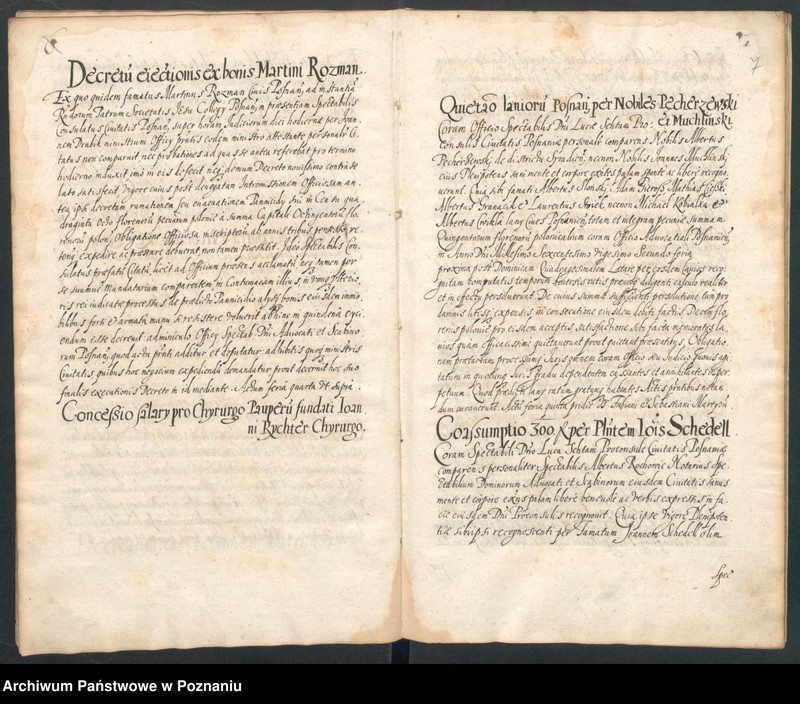 Obraz 10 z jednostki "Acta actorum in officio consulari Posnaniensi conscriptorum a.d. 1623 ... Dachnowski notarius."