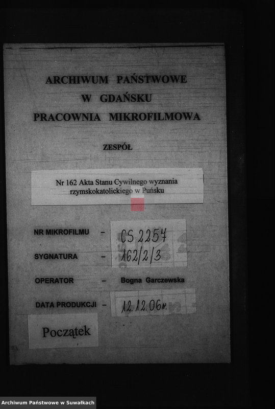 image.from.unit.number "Papiery stosowane do Aktów Małżeństwa Gminy Puńskiey od dnia 1 Maja 1810 Do 1811Roku"