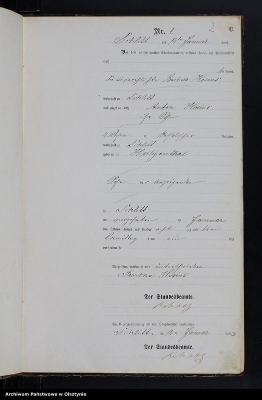 Obraz z jednostki "Sterbe-Neben-Register Nr 1 - 44"