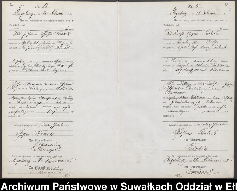 image.from.unit.number "Sterbe-Neben-Register des Preussischen Standes-Amtes Angerburg Kreis Angerburg"