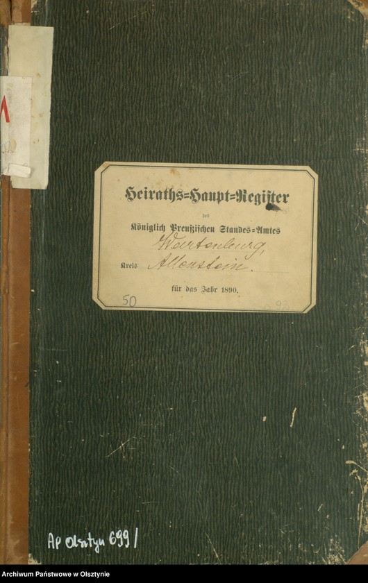 image.from.unit.number "Heiraths-Haupt-Register Nr 1 - 45"