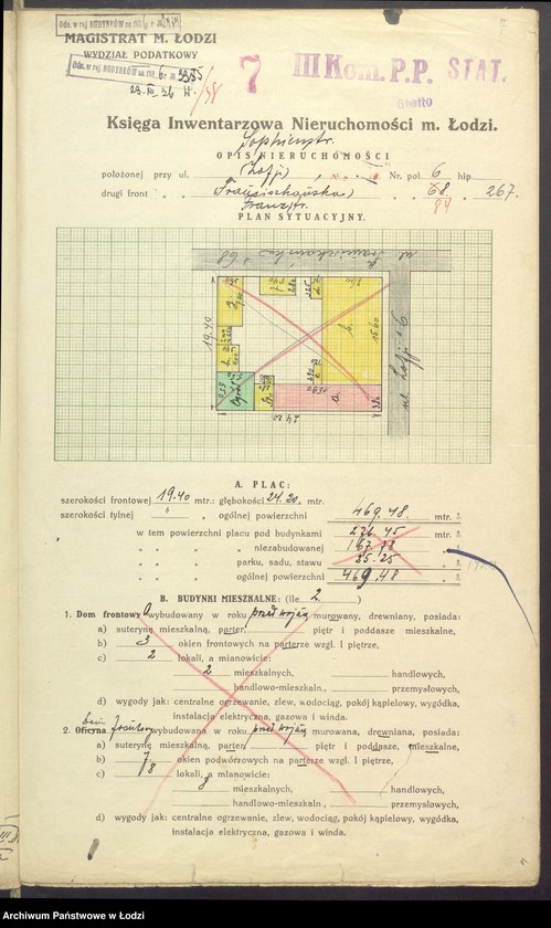 image.from.unit.number "Księga inwentarzowa nieruchomości m. Łodzi ul. św. Zofii"