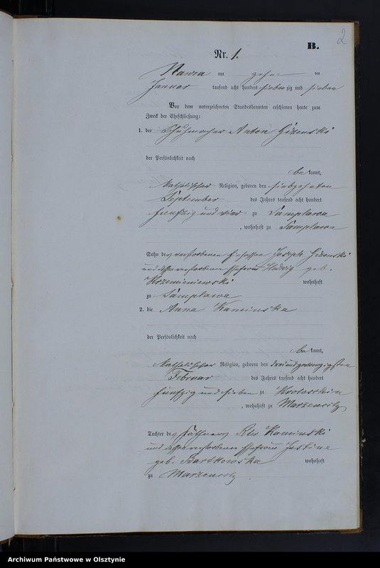 Obraz z jednostki "Heiraths-Neben-Register Nr 1 - 11"