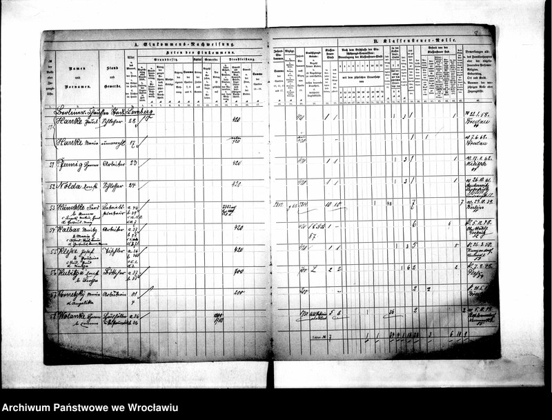 image.from.unit.number "Klassensteuerrolle nebst Eikommens - Nachweisung"
