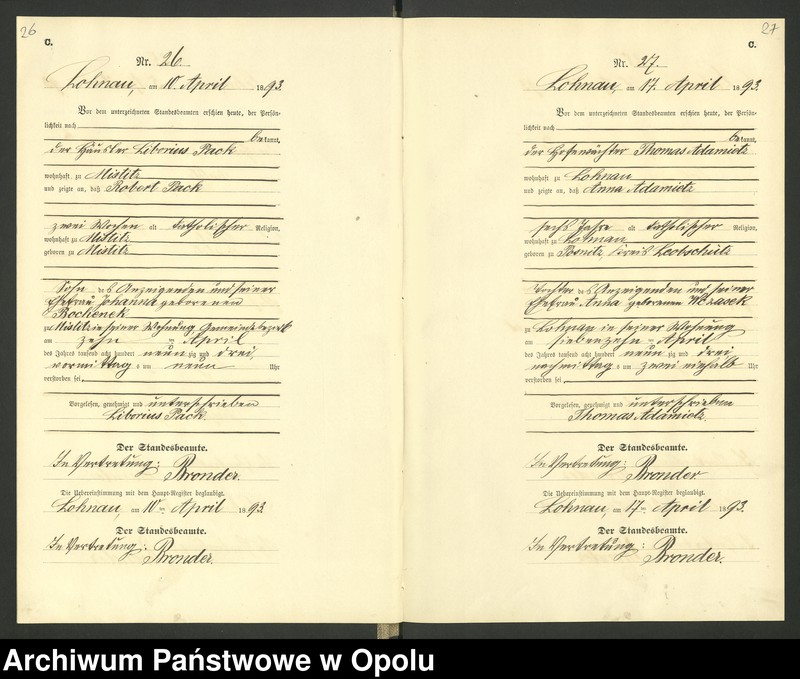 image.from.unit.number "Urząd Stanu Cywilnego Łany Księga zgonów rok 1893"