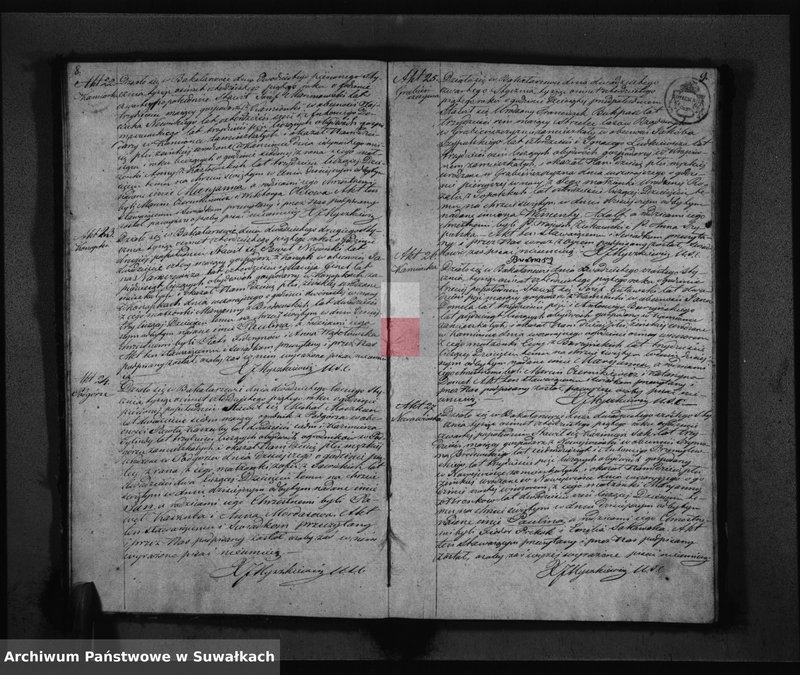 image.from.unit.number "Duplikat Akt Urodzonych Zaślubionych i Umarłych parafii Bakałarzewskiey za rok 1845"