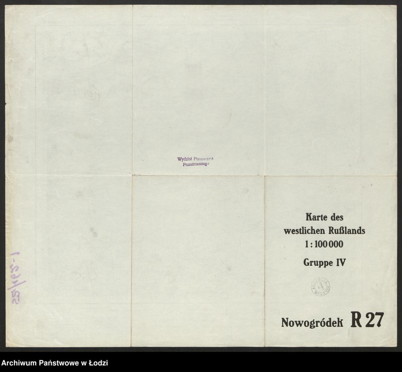 Obraz 2 z jednostki "Karte des westlichen Russlands R 27 Nowogródek"