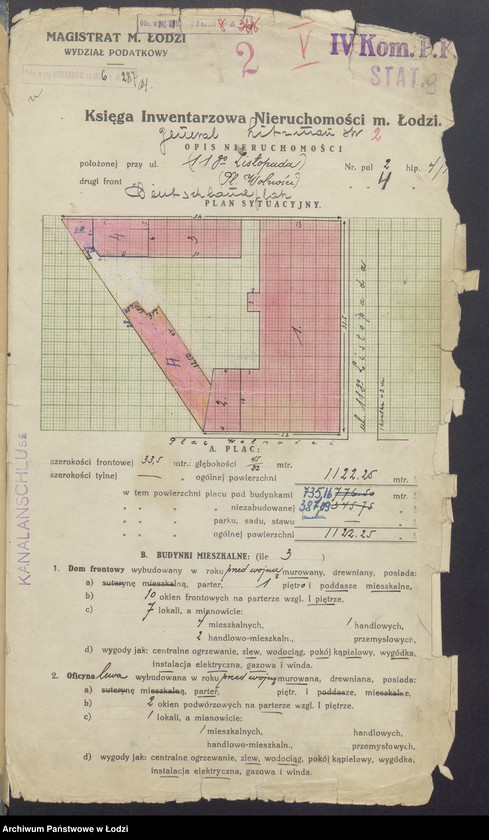 image.from.unit.number "Księga inwentarzowa nieruchomości m. Łodzi ul. 11 Listopada"