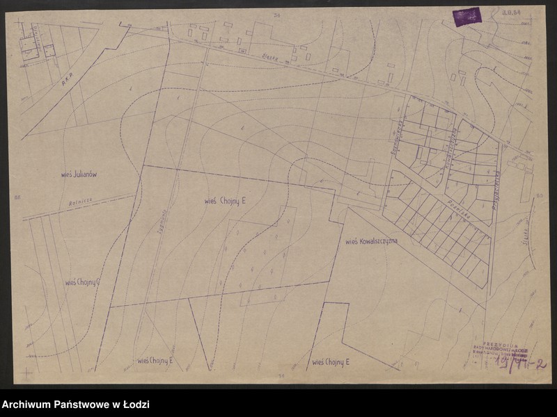 Obraz 3 z jednostki "Plan m. Łodzi 1:2000, odbitki. Sekcja SO 64"