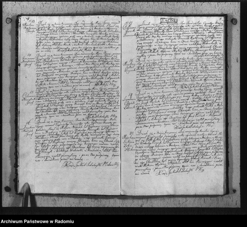 image.from.unit.number "Duplikat urodzonych, zaślubionych i zmarłych aktów połączonych religijno cywilnych gminy i parafii Kazanów na rok 1839"