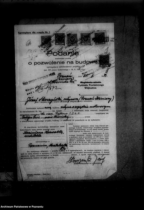 Obraz 5 z jednostki "Zatwierdzenie zakładu przemysłowego /młyna zbożowego/ J. Skoczyńskiego w Suchym lesie powiat poznański"