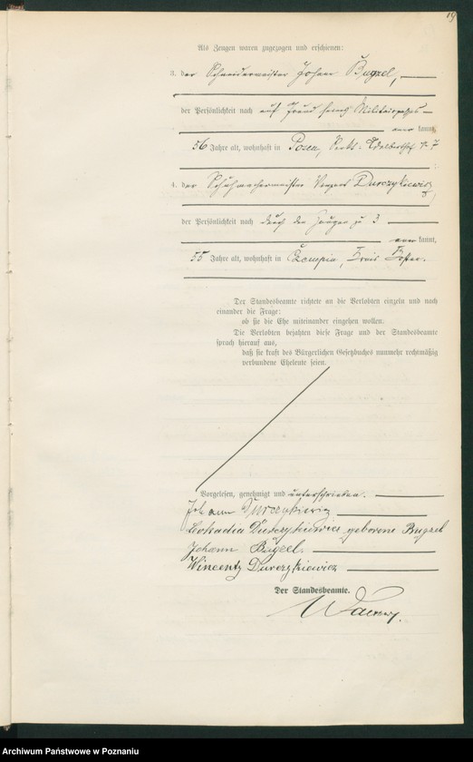 Obraz 20 z jednostki "Księga miejscowa małżeństw tom I"