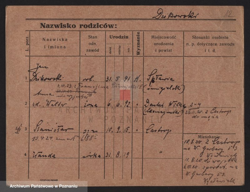 Obraz 14 z jednostki "Dzikowski - Dzyskowska"