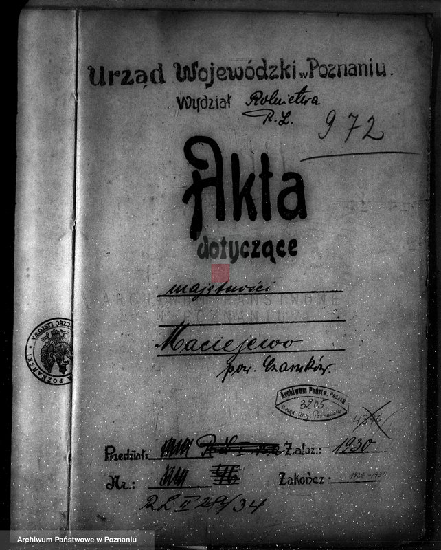 Obraz 4 z jednostki "Nadzór nad lasami majętności Maciejewo w powiecie czarnkowskim"