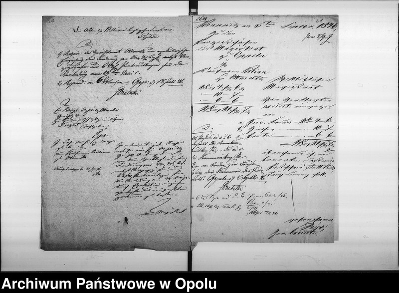 Obraz 19 z jednostki "Acta des Magistrats zu Oppeln betreffend die Prozessache contra den Kaufmann Kilian zu Ottmuth wegen 28 rtl. [Reichsthaler] 4 sgr. [Silbergroschen] 6 pf. [Pfenige] De anno 1846"