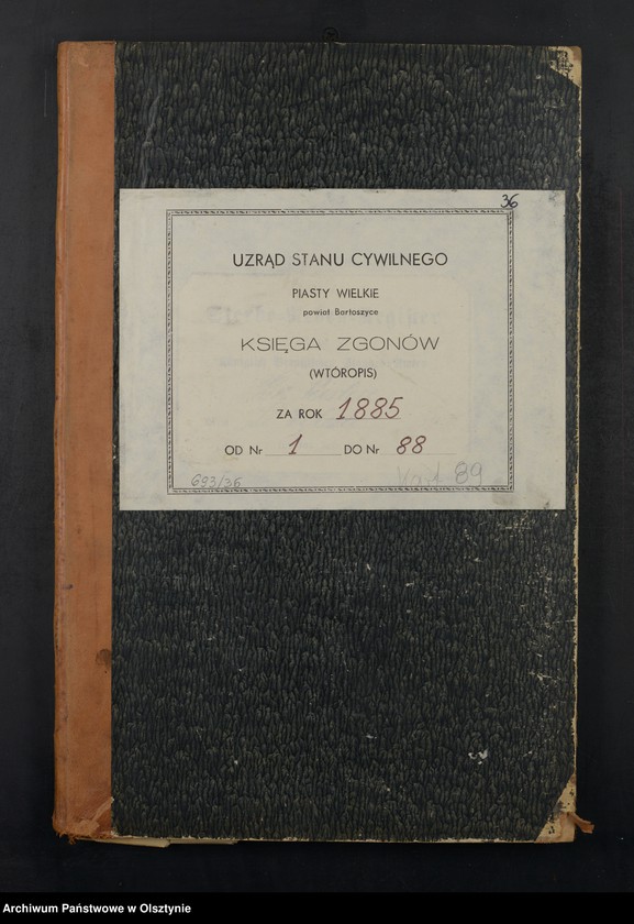 image.from.unit.number "Sterbe-Neben-Register Nr 1 - 88"