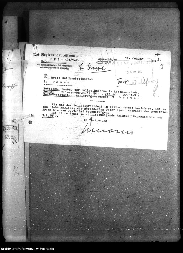 Obraz 13 z jednostki "Neubau. Polizeikaserne - Litzmannstadt"