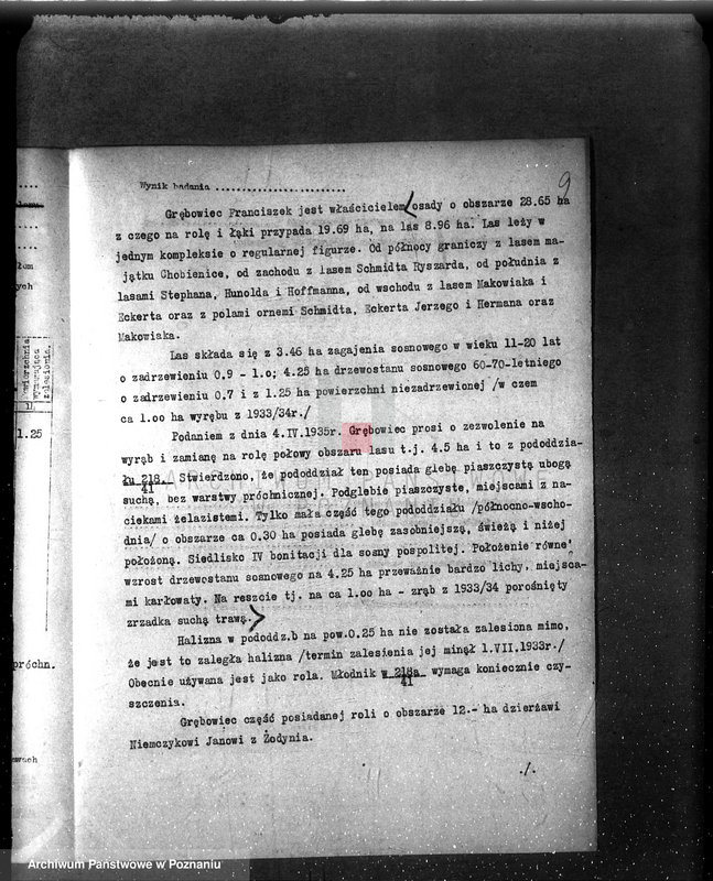 Obraz 14 z jednostki "Kom. Ochrony Lasów /Nadzór nad gospodarką leśną sprawy ogólne/"