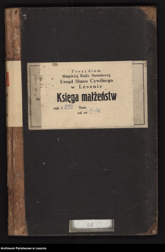 Obraz 2 z jednostki "[Księga małżeństw]"