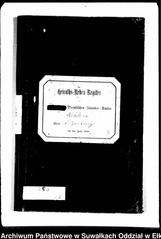 image.from.unit.number "Heiraths-Neben-Register des Preussischen Standes-Amtes Kehlen Kreis Angerburg"